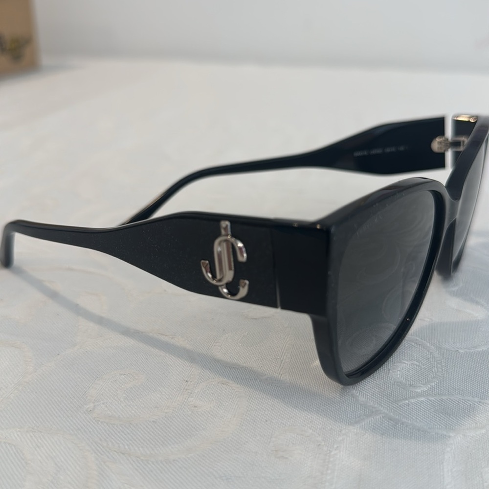 Jimmy Choo 58 mm Shays Rectangle Sunglasses. - Picture 7 of 13
